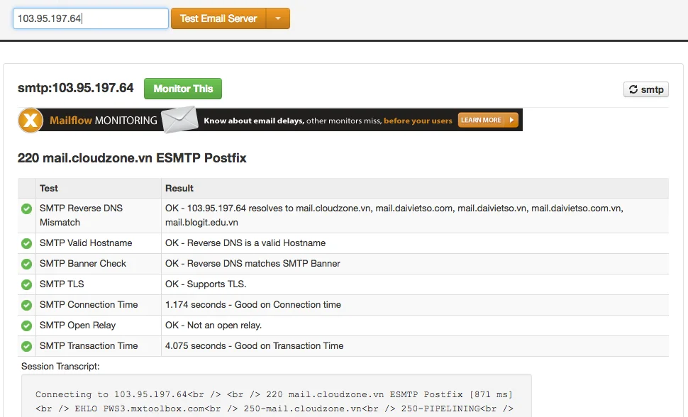 Tiêu chí của một hệ thống email sạch nhìn từ bên ngoài Internet