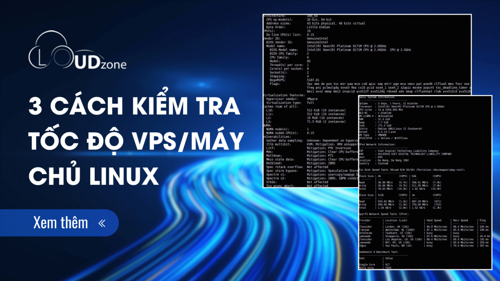 3 Cách kiểm tra tốc độ VPS/máy chủ Linux chi tiết nhất 2025