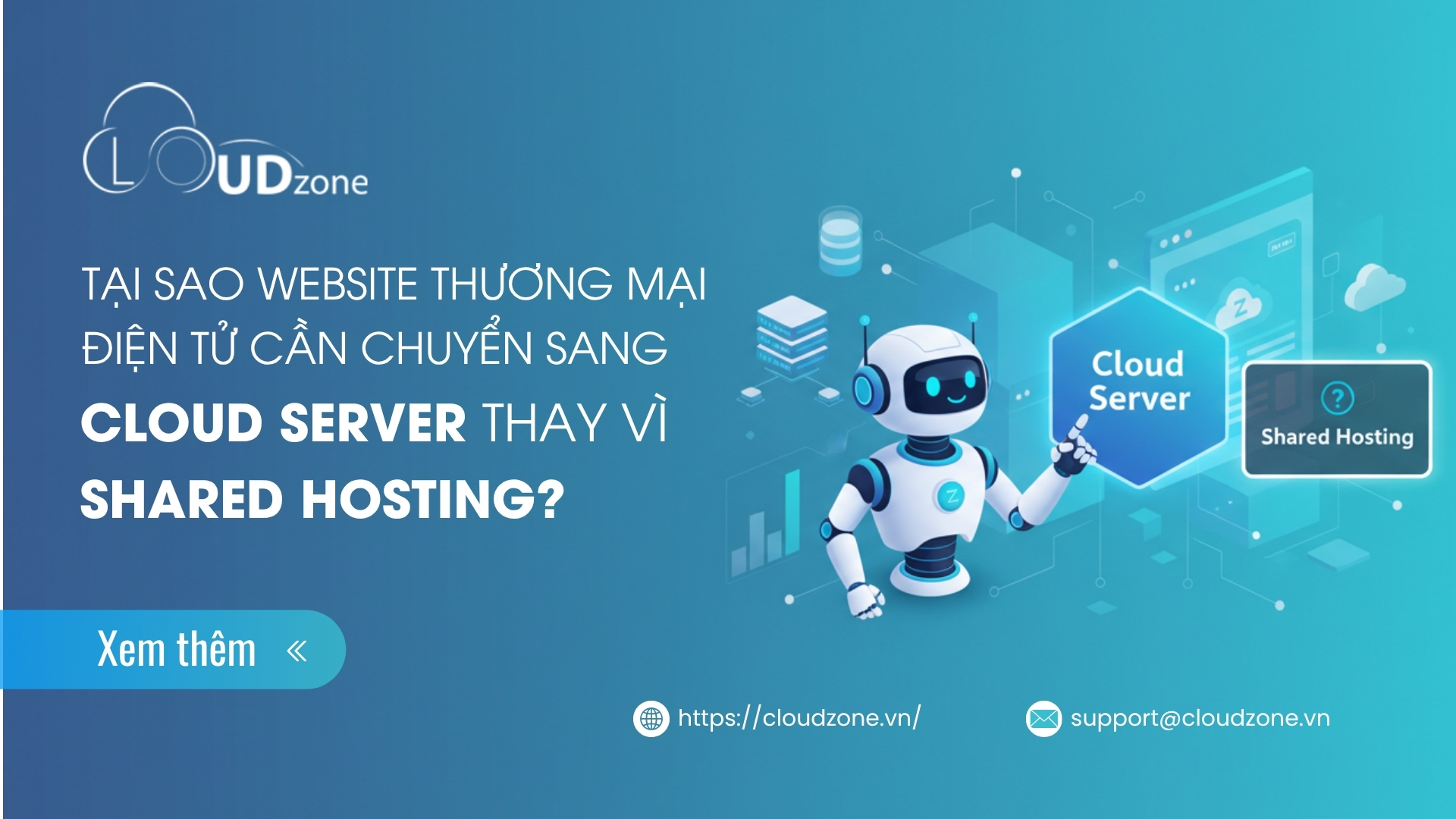Tại Sao Website Thương Mại Điện Tử Cần Chuyển Sang Cloud Server Thay Vì Shared Hosting?